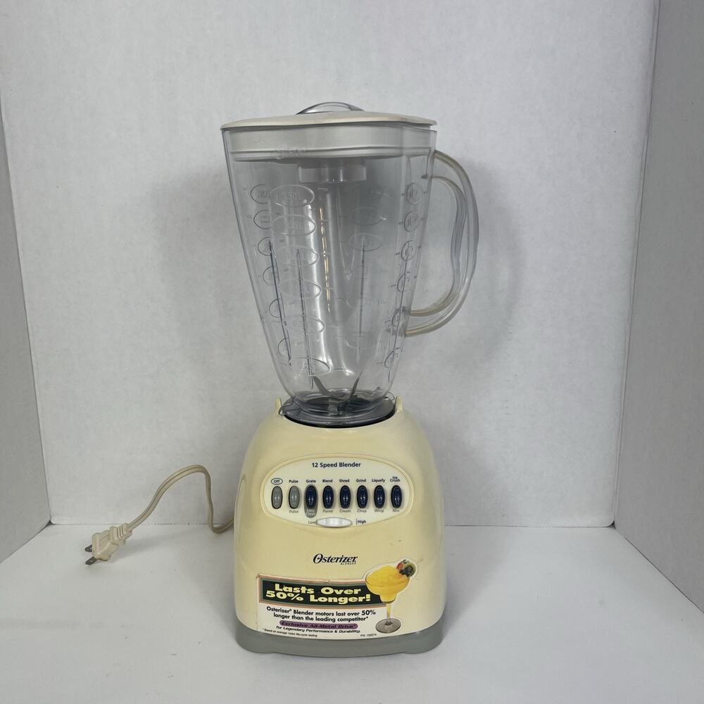Vintage Osterizer 6630 12 Speed Blender Tested Beige